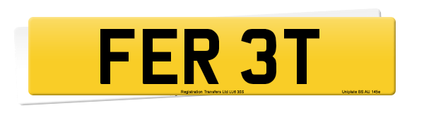 Registration number FER 3T